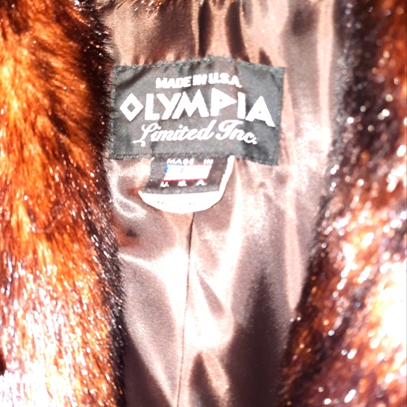 GORGEOUSLY SEXXXY OLYMPIA FAUX FUR MINK COAT SIZE MEDIUM 3/4 length 🎁 ❤️ - Picture 3 of 6